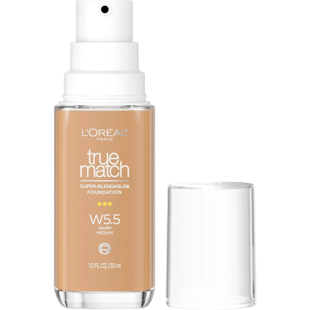 2 x L'Oreal Paris True Match Super Blendable Foundation, W5.5 Medium